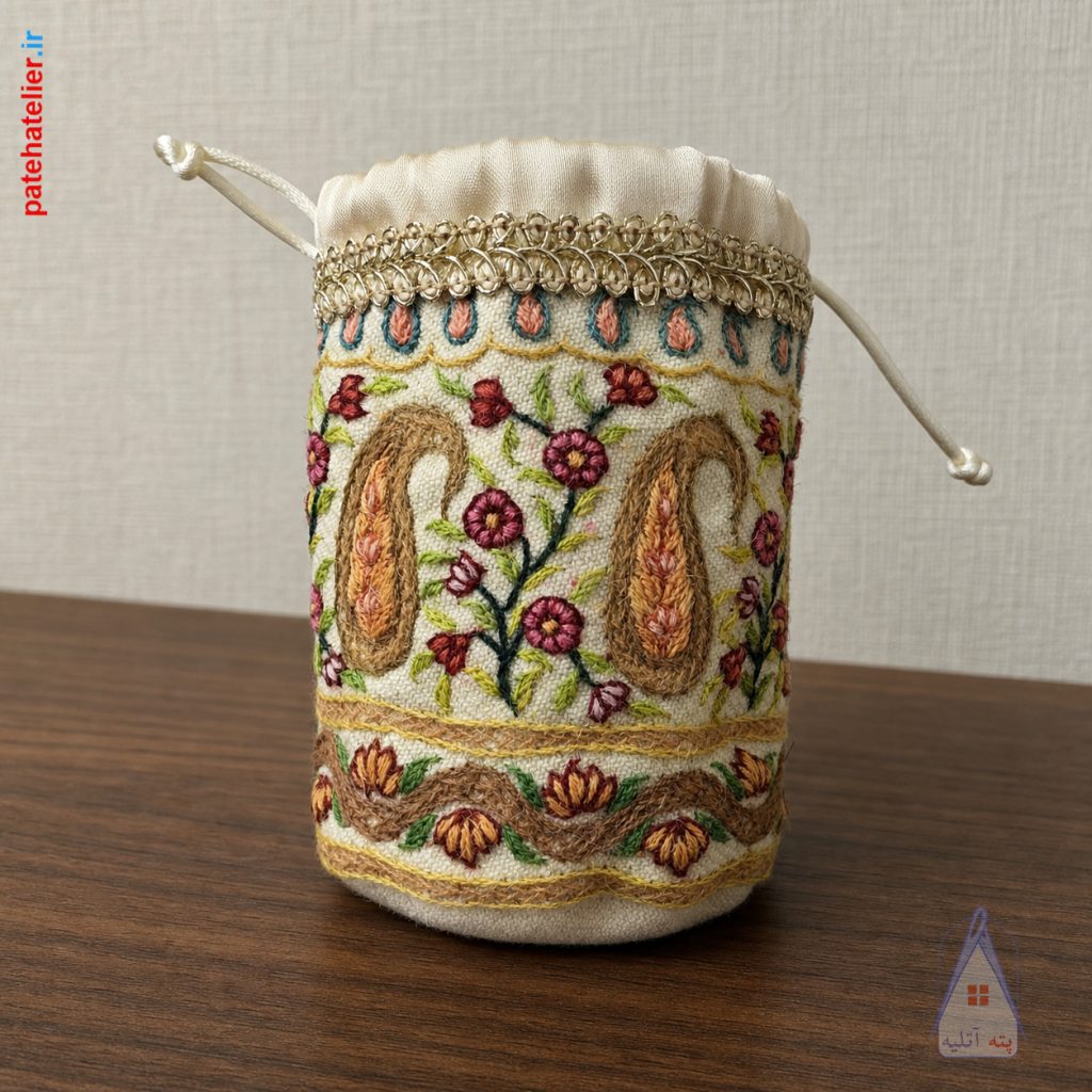 کیف پته دوزی گیاهی