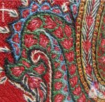 تابلو دست دوز پته کرمان رنگرزی گیاهی ثددرصد پشم