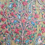 تابلو پته دوزی گیاهی با ابعاد 25 در 35 سانتی متر