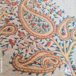 تابلو مربعی پته اصیل کرمان رنگرزی گیاهی