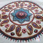 کوسن پته کرمان ابعاد45 در 45 سانتی متر رنگرزی گیاهی