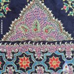 رومیزی پته کرمان با رنگرزی طبیعی