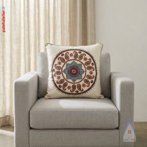 کوسن پته دوزی گیاهی کرمان صددرصد پشم با رنگرزی گیاهی