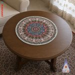 پته گرد رومیزی نخ گیاهی نمره 20 تکنیک دوخت معاصر