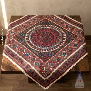 رومیزی مربع پته کرمان مناسب دکوراسیون منزل