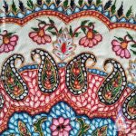پته کرمان رومیزی گرد دوخت اصیل معاصر