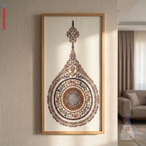 تابلو پته دوزی اصیل کرمانی با رنگرزی گیاهی