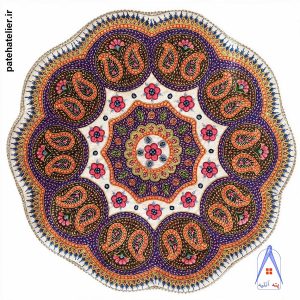 رومیزی پته دوزی طرح یاقوت